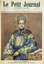Tz&39;U-Hsi（1835-1908）1900年7月8日の「Le Petit Journal」より、中国のDowager皇后